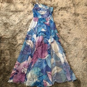 Marciano one shoulder full length dress